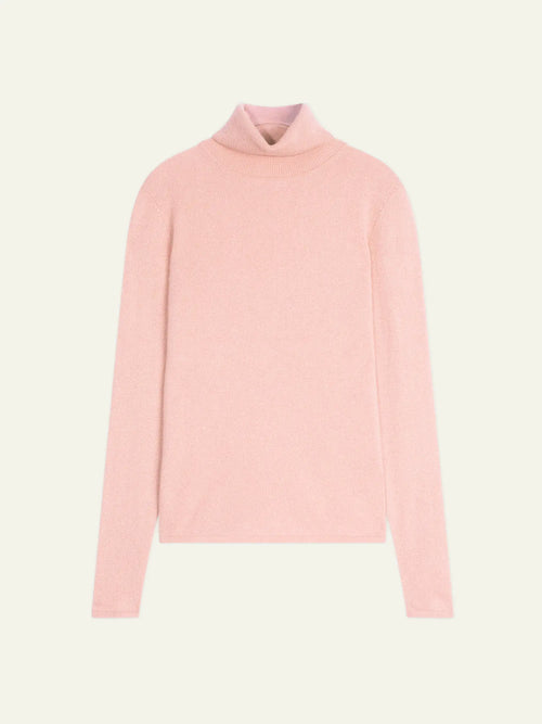 BISE sweater turtleneck ballet pink