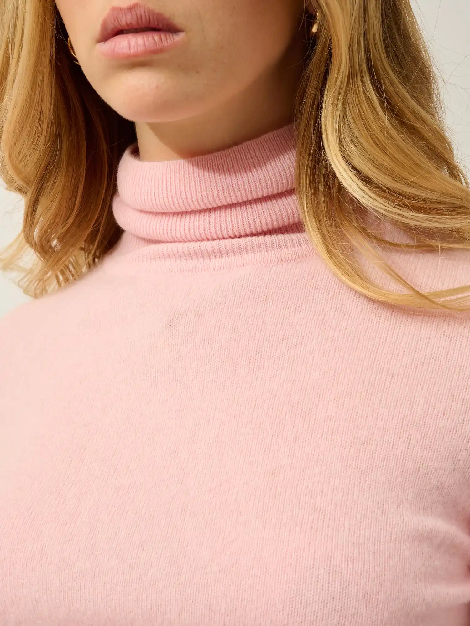 BISE pullover rollkragen ballettrosa