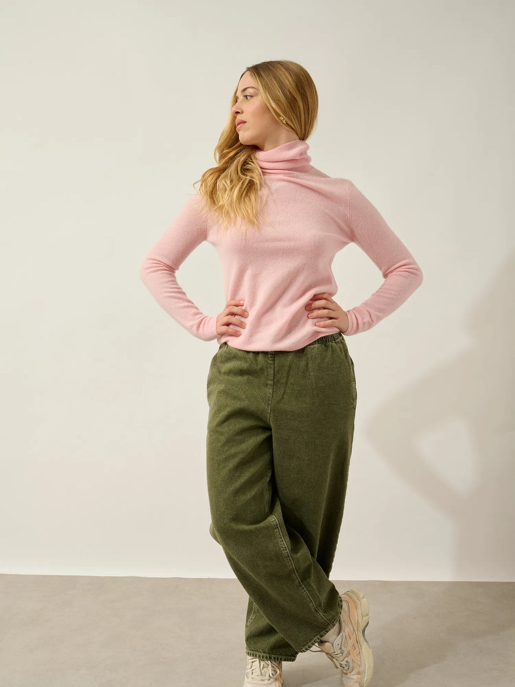 BISE pullover rollkragen ballettrosa