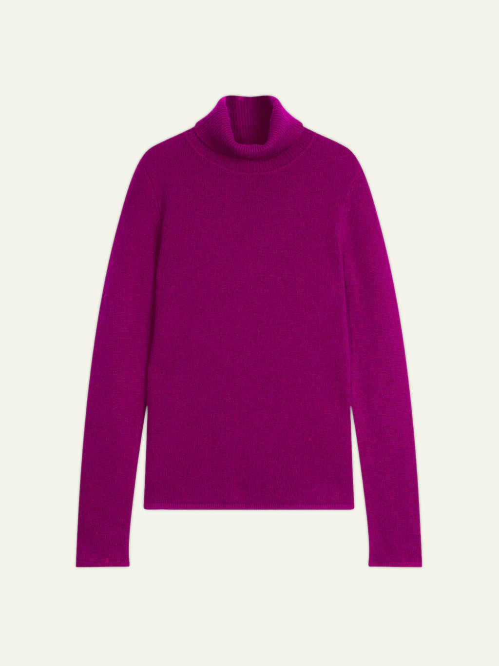 TED pull col roulé 4 fils violine