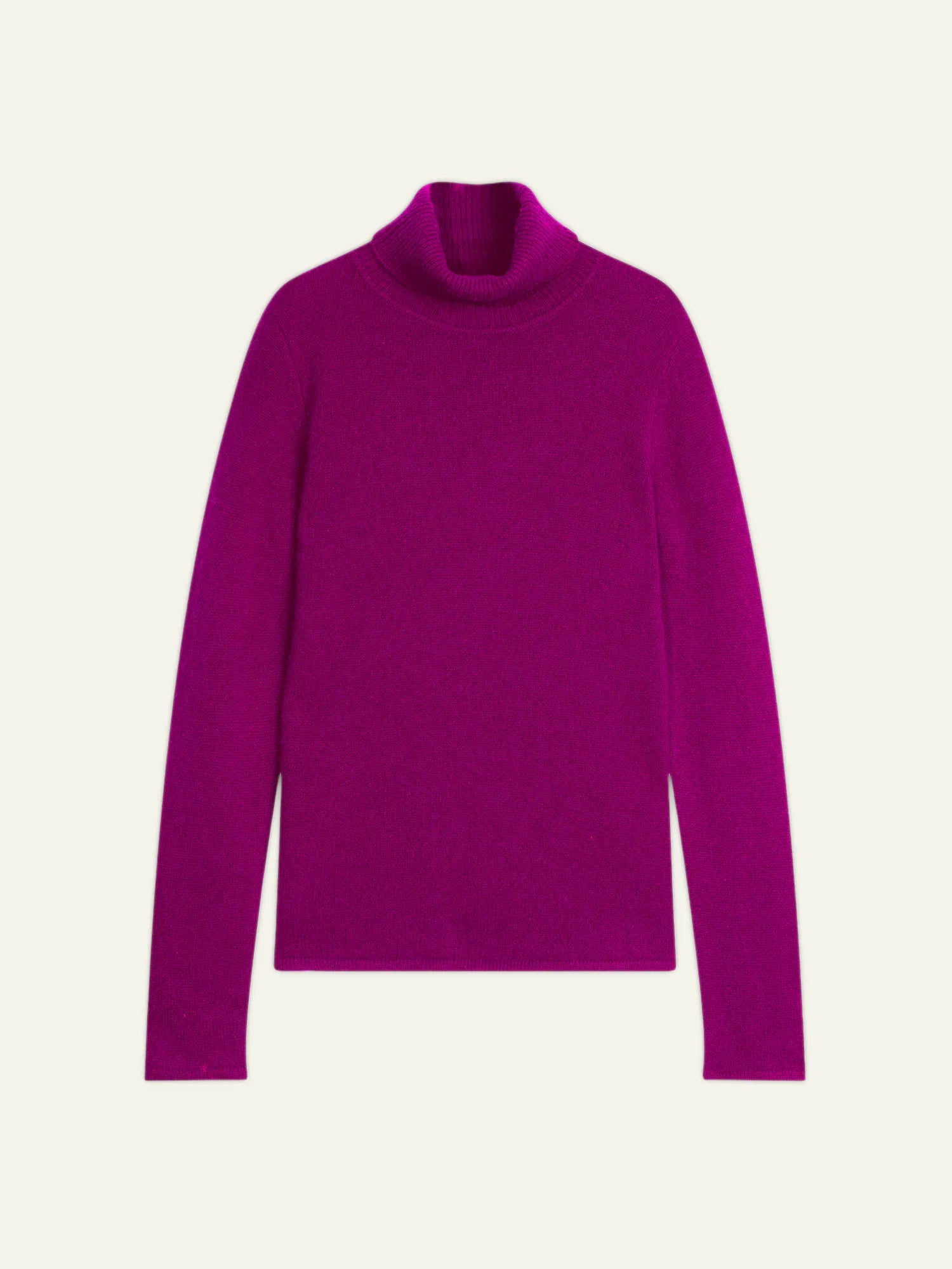TED pull col roulé 4 fils violine
