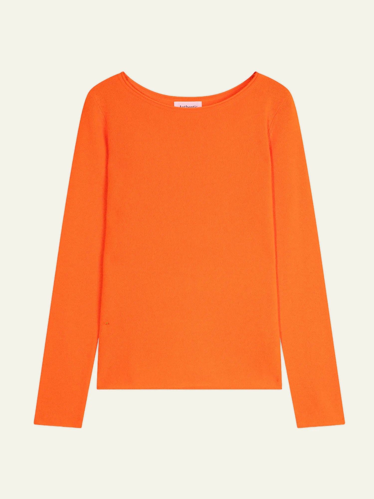 CRIOU Pullover U-Boot-Ausschnitt Neonorange