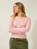 EPÉNA Pullover Rundhalsausschnitt Ballettrosa