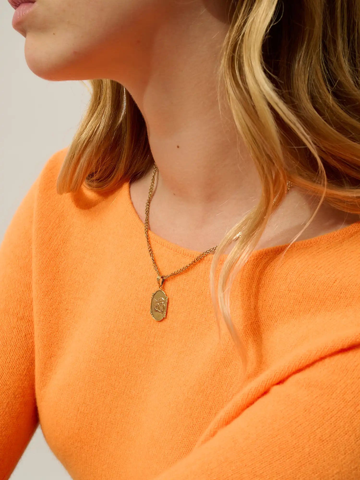 EPÉNA Pullover Rundhalsausschnitt Neonmandarine