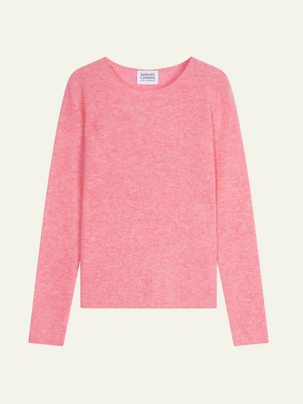 EPÉNA Pullover Rundhalsausschnitt Rosa meliert
