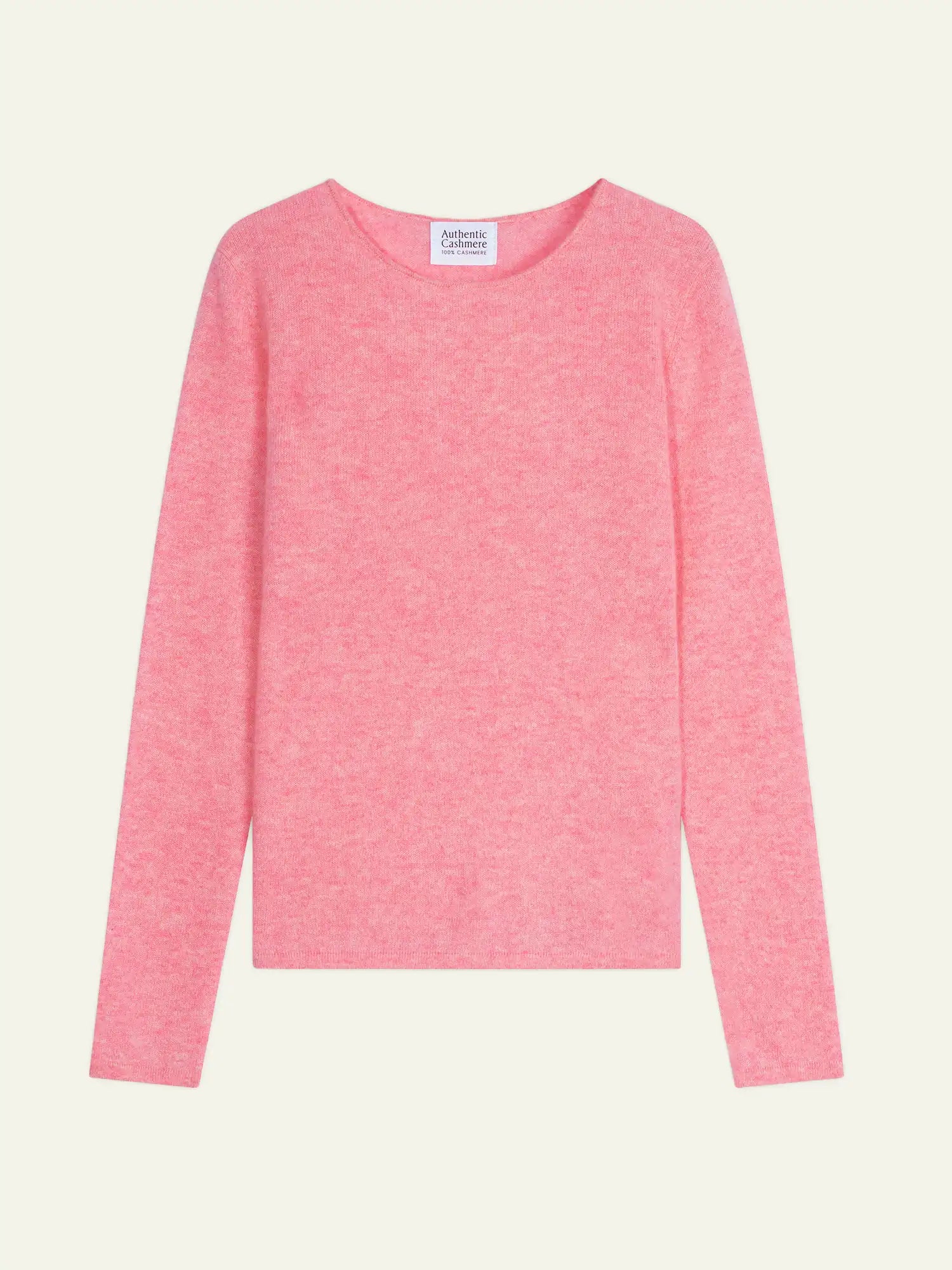 EPÉNA Pullover Rundhalsausschnitt Rosa meliert