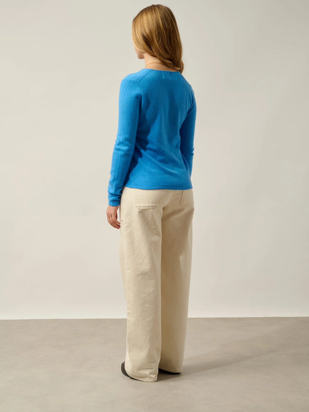 CHALAIS Cardigan V-Neck Cornflower