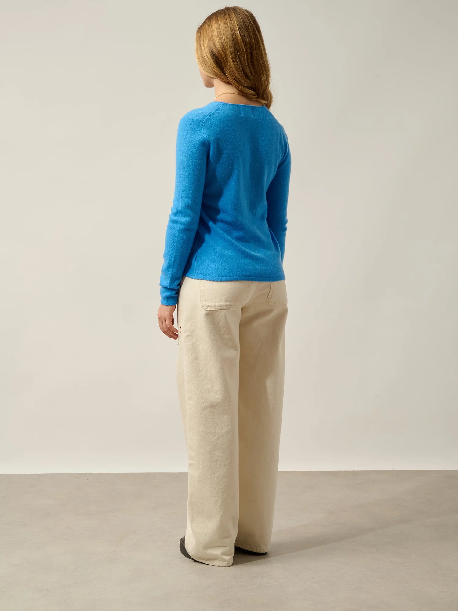 CHALAIS Cardigan V-Neck Cornflower