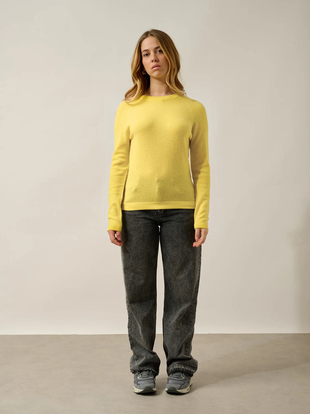 ECRIN pull col rond citron