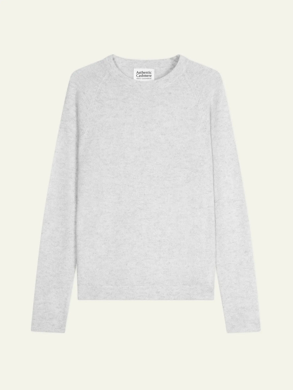 ECRIN Pullover Rundhalsausschnitt Perlgrau meliert