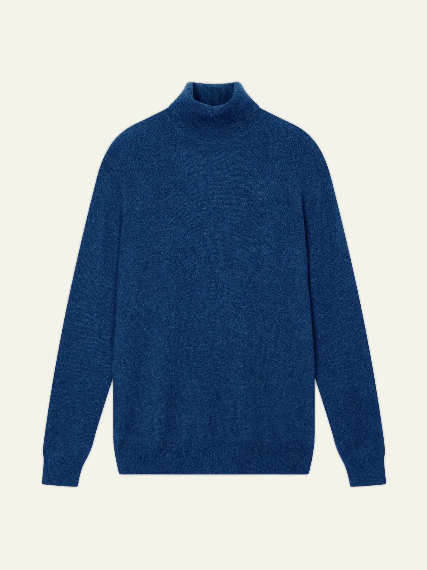BANGE Pullover Rollkragen Blau meliert