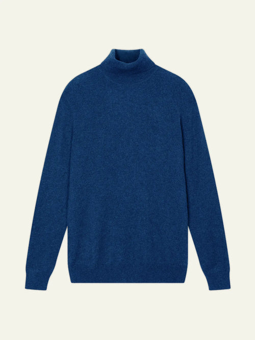 BANGE sweater turtleneck heather blue