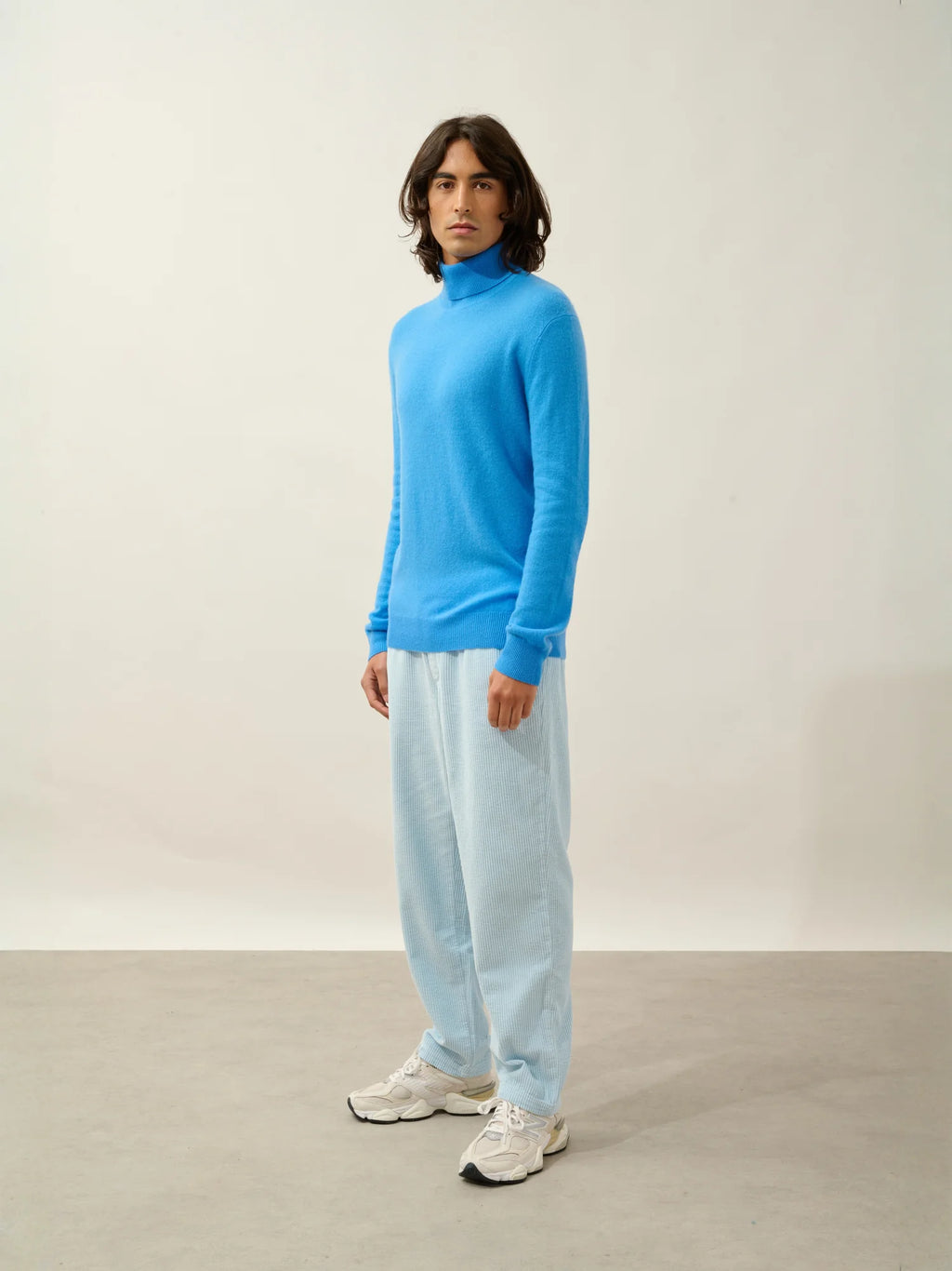 BANGE Pullover Rollkragen Kornblumenblau
