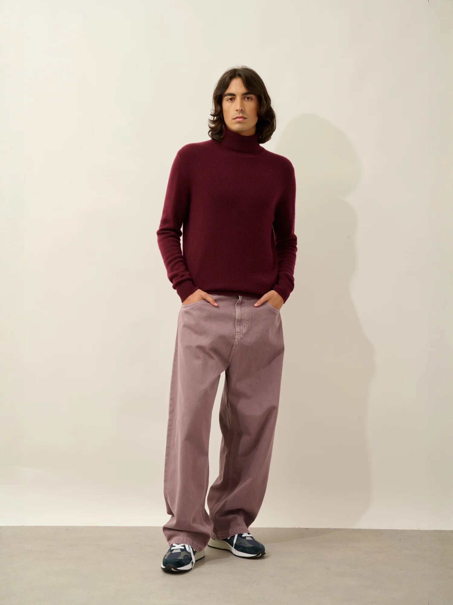 MARTIN sweater turtleneck 4 ply blackberry