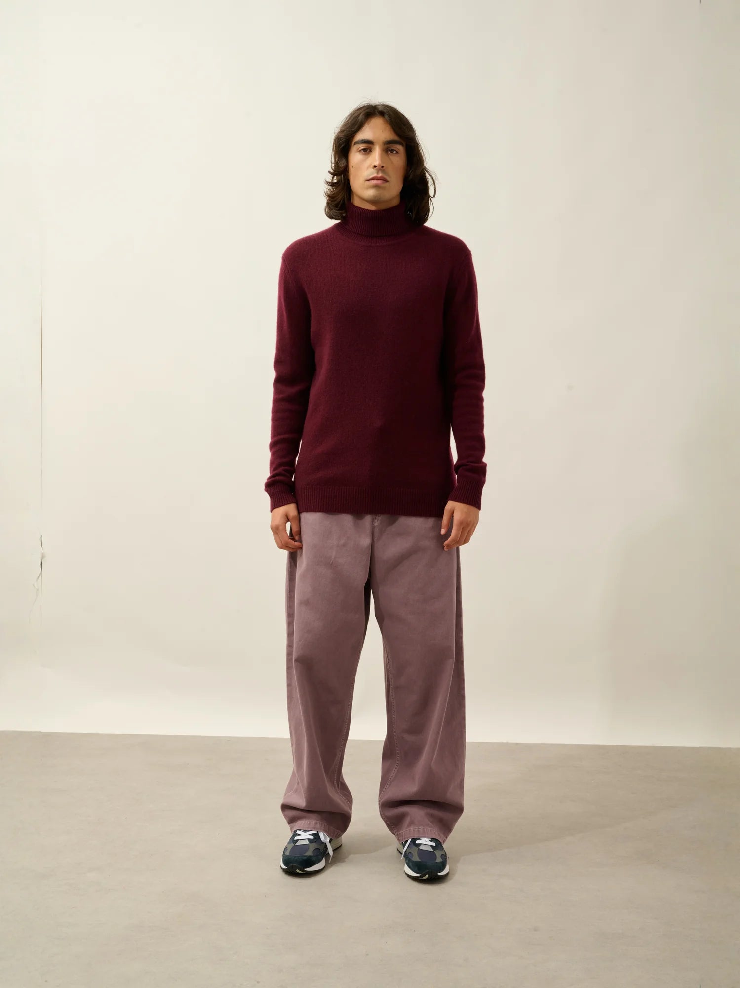MARTIN sweater turtleneck 4 ply blackberry