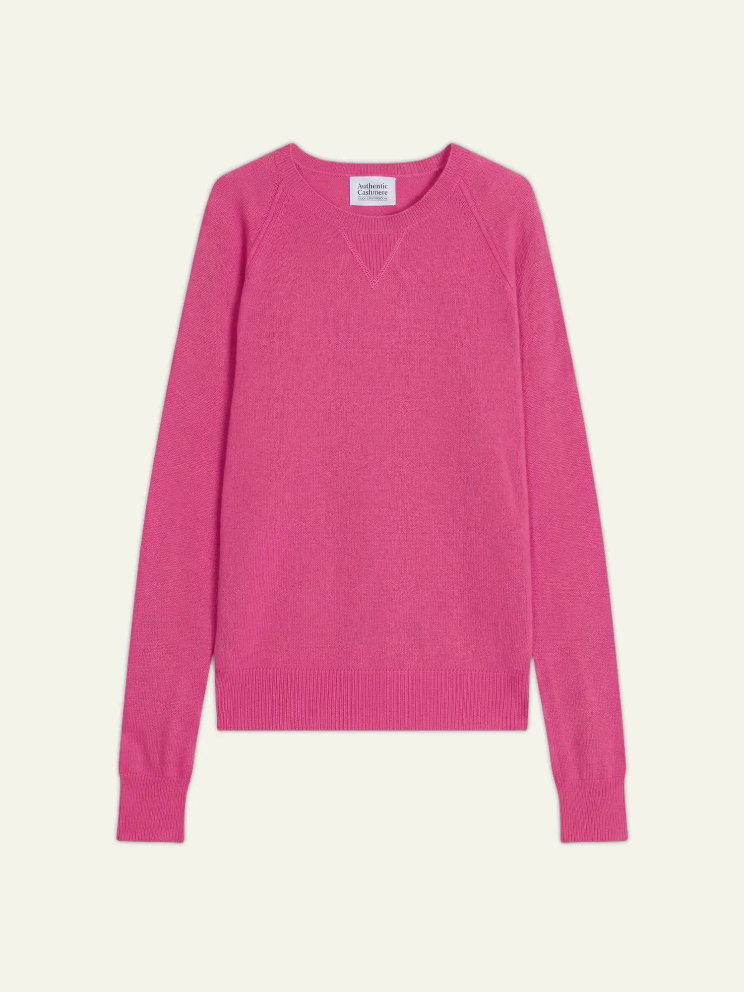 ETRET Pullover Rundhalsausschnitt Flamingorosa