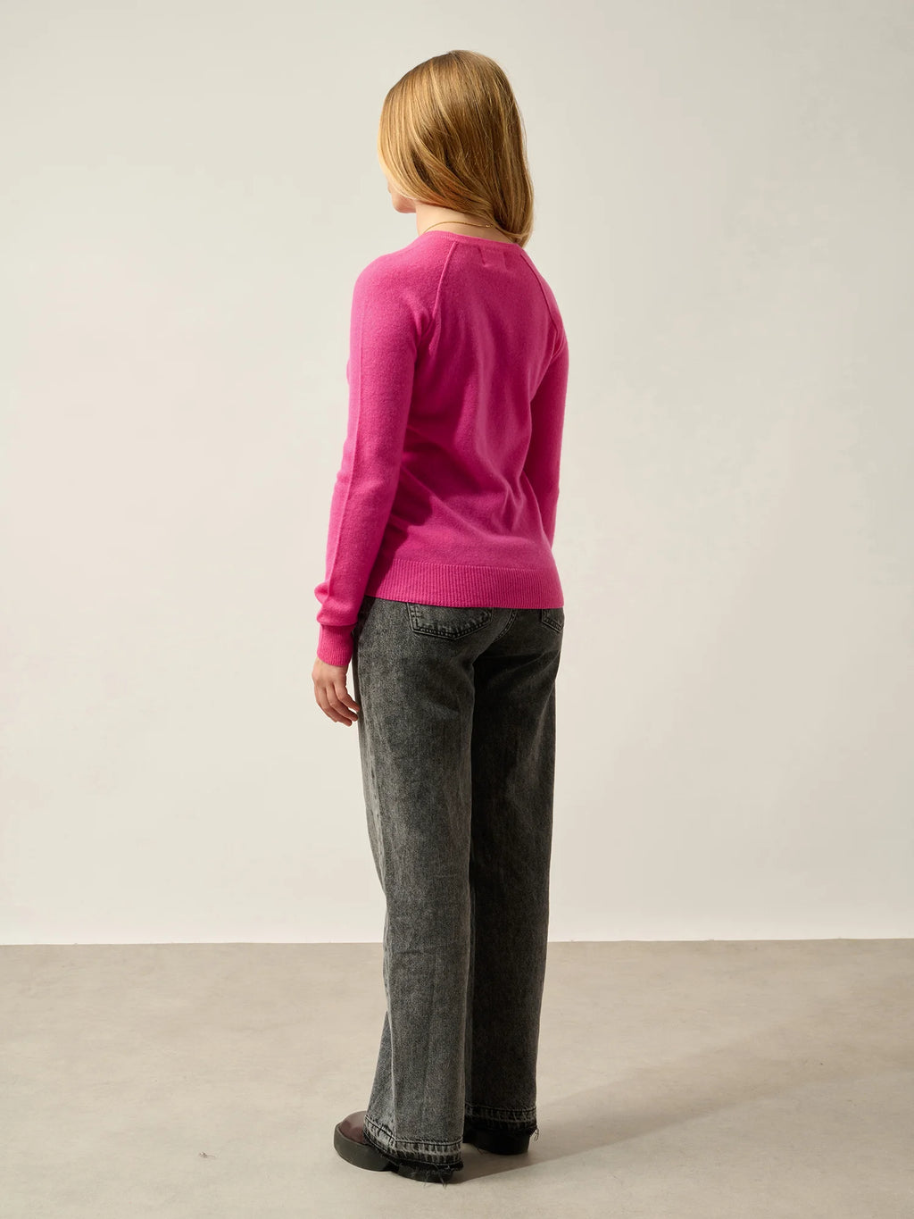 ETRET Pullover Rundhalsausschnitt Flamingorosa