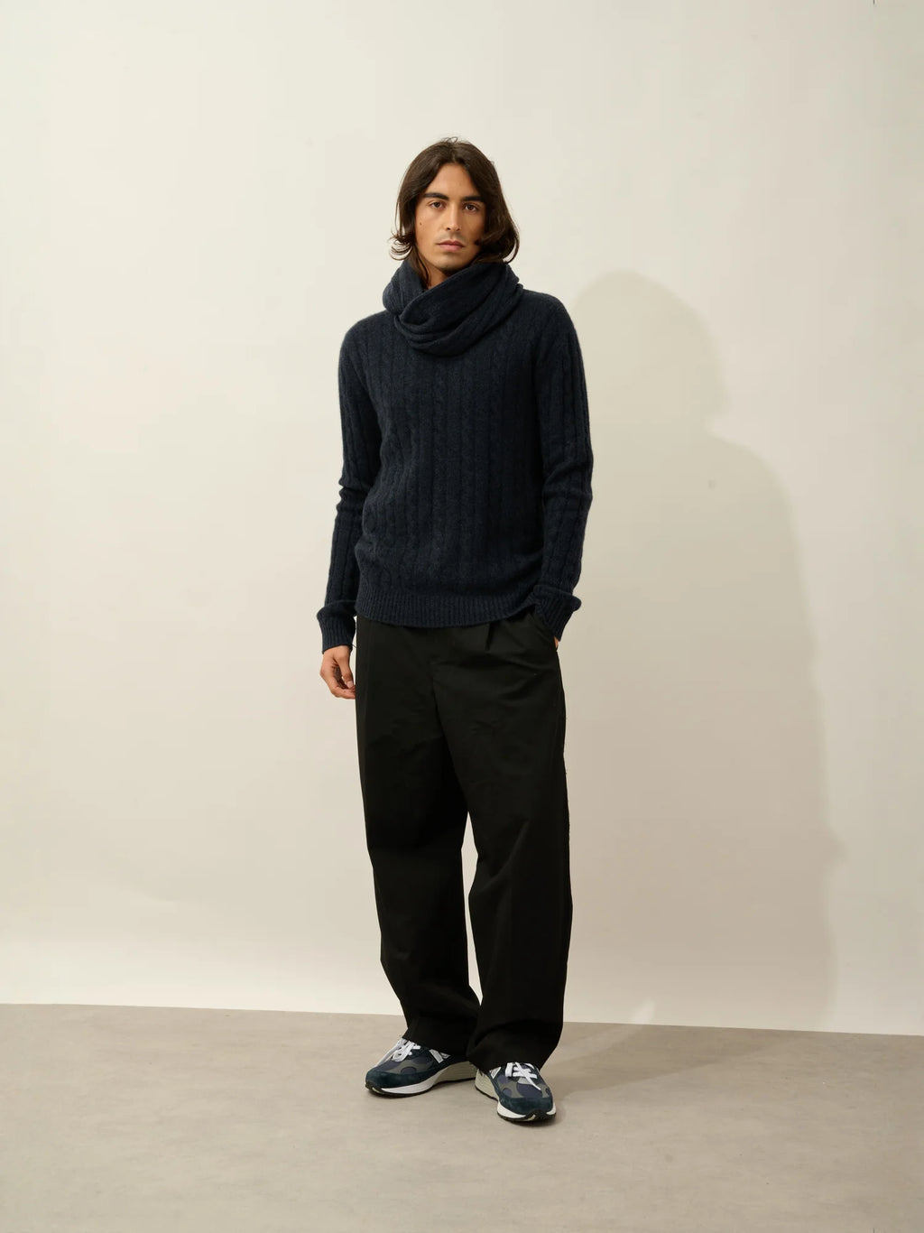 TOMMY tour de cou 4 fils caviar