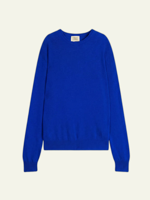 AIGLIÈRE pull col rond bleu klein