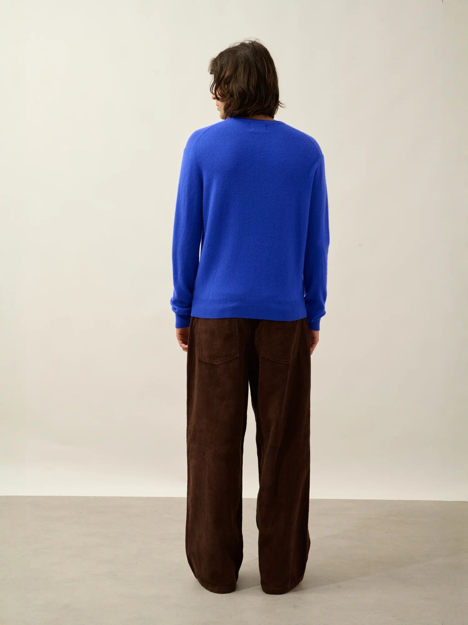 AIGLIÈRE pull col rond bleu klein
