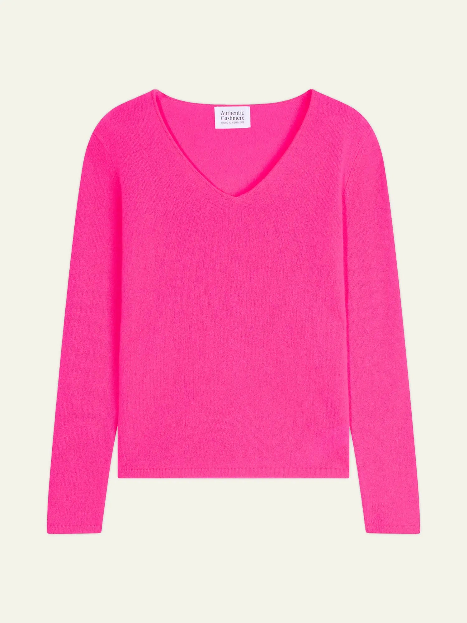 GALISE pullover v-ausschnitt flamant rosa neon