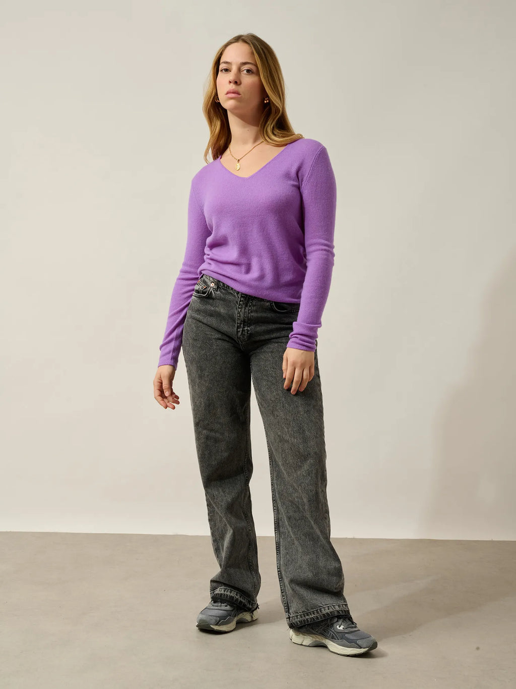 GALISE pull col V lilas