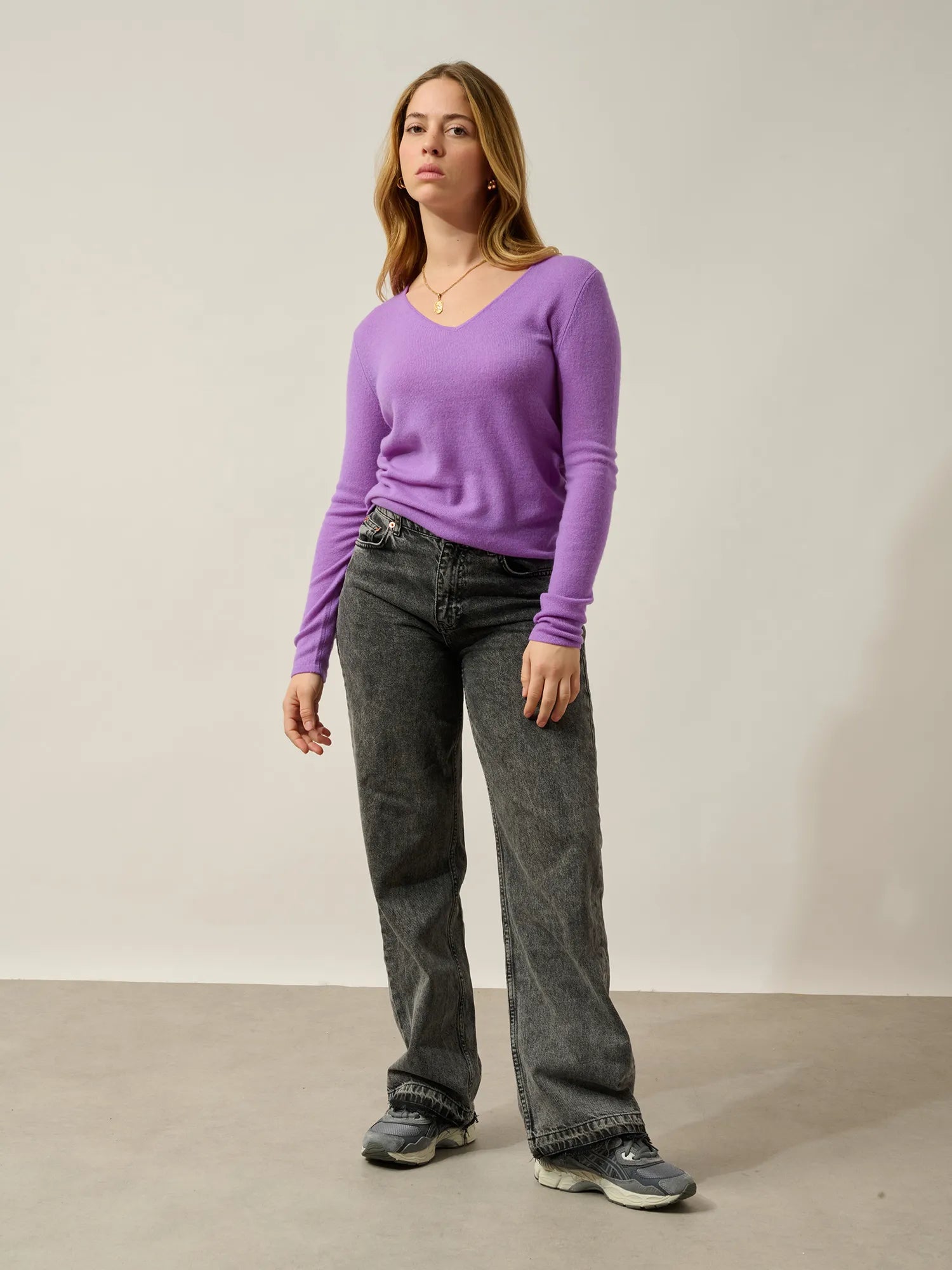 GALISE pull col V lilas