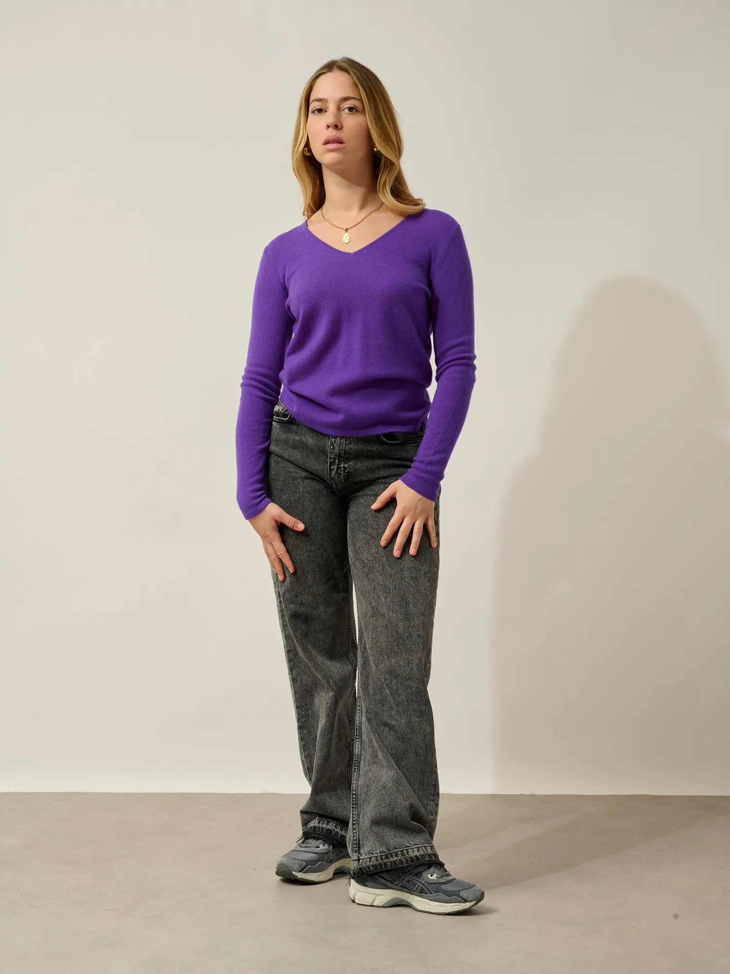 GALISE pullover v-ausschnitt ultraviolett