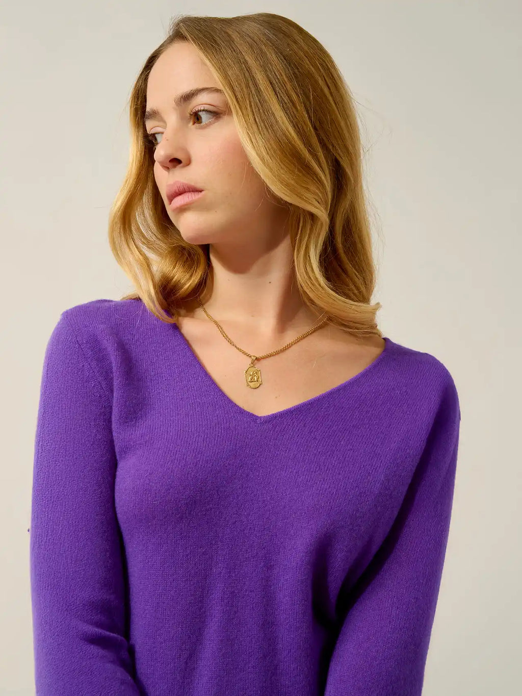 GALISE pullover v-ausschnitt ultraviolett