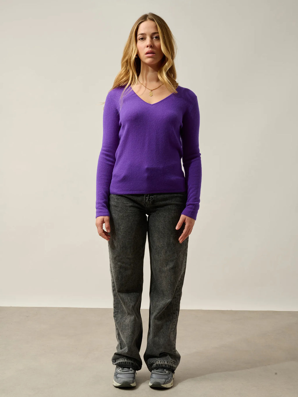 GALISE pullover v-ausschnitt ultraviolett