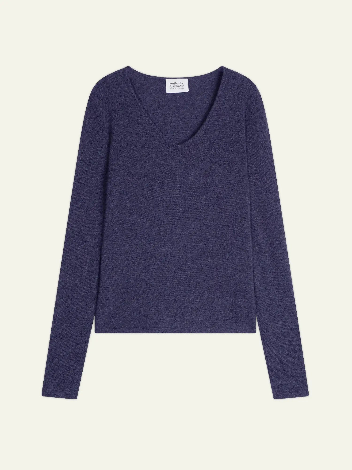 GALISE pull col V violet gris chiné