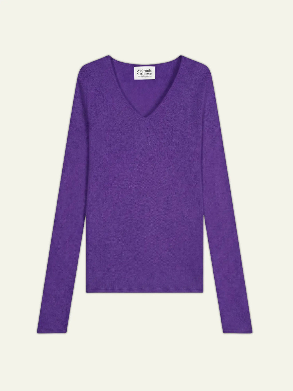 CHELSEA pull col V 4 fils ultraviolet