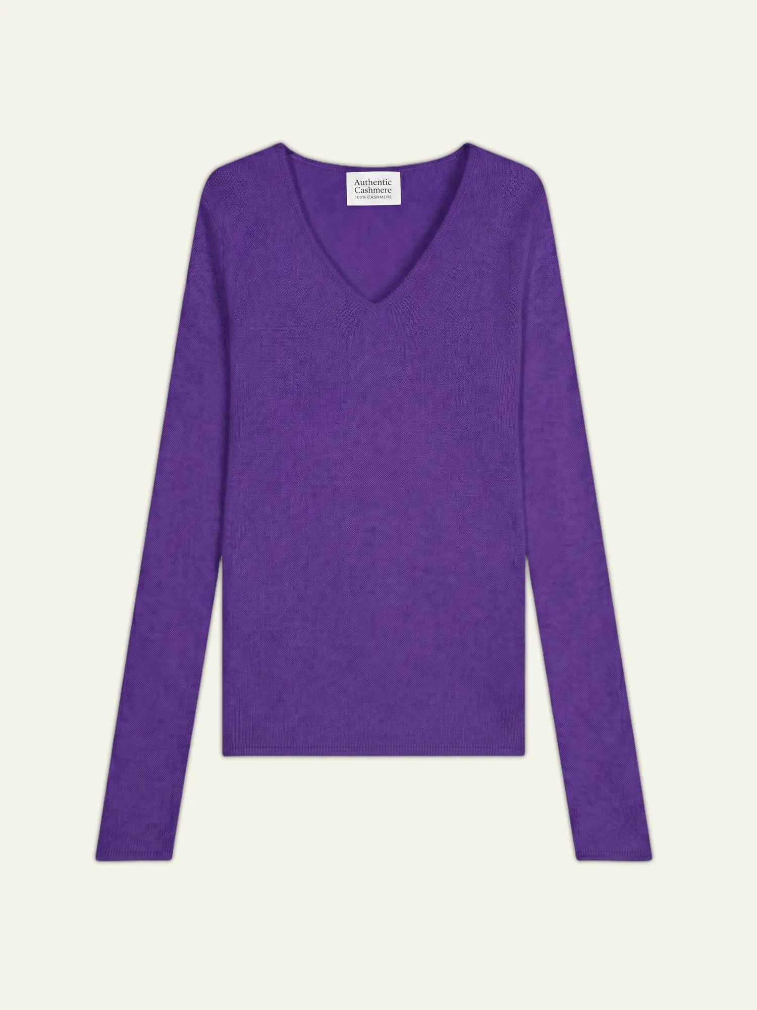 CHELSEA pull col V 4 fils ultraviolet