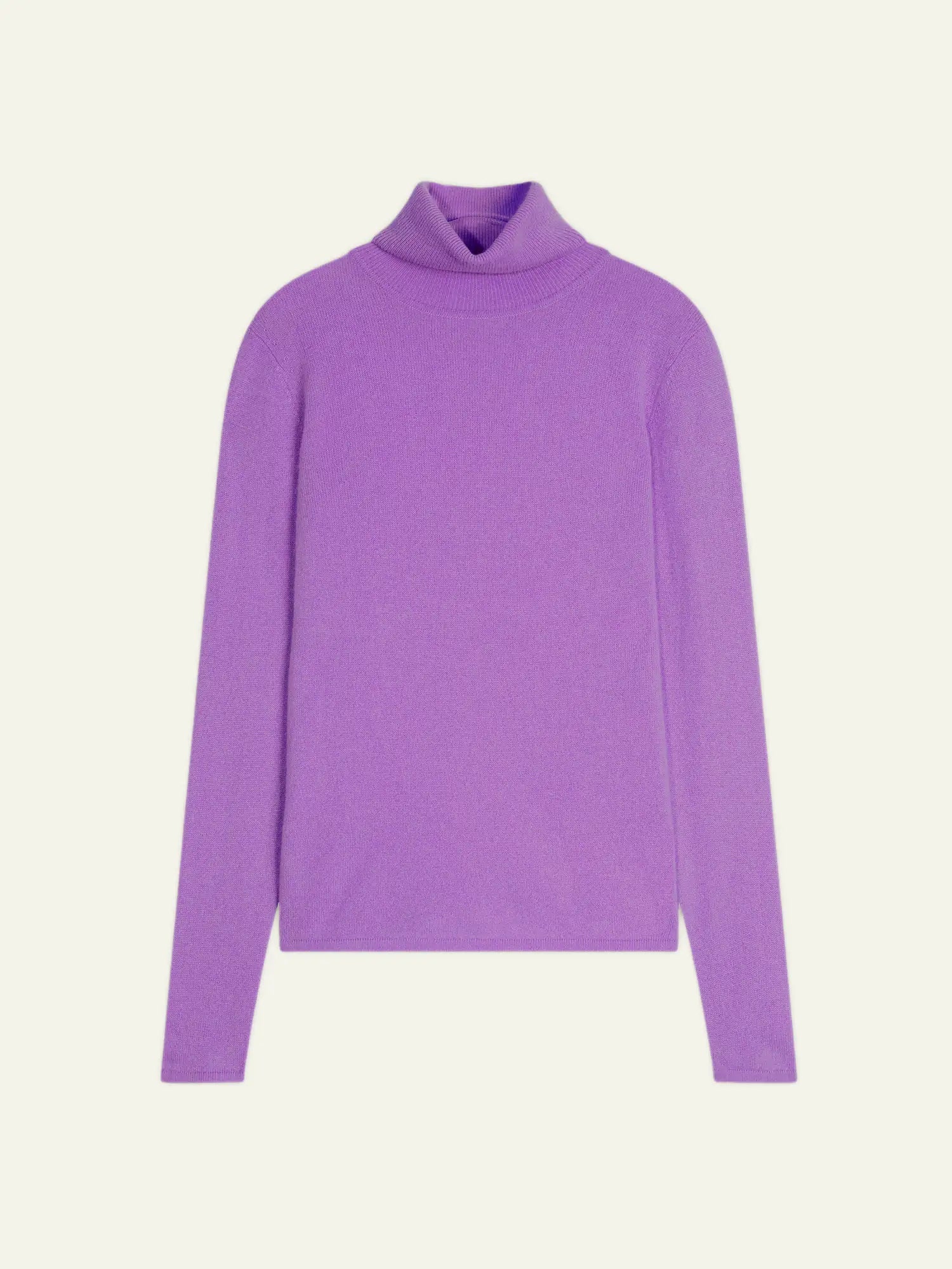 BISE pull col roulé lilas