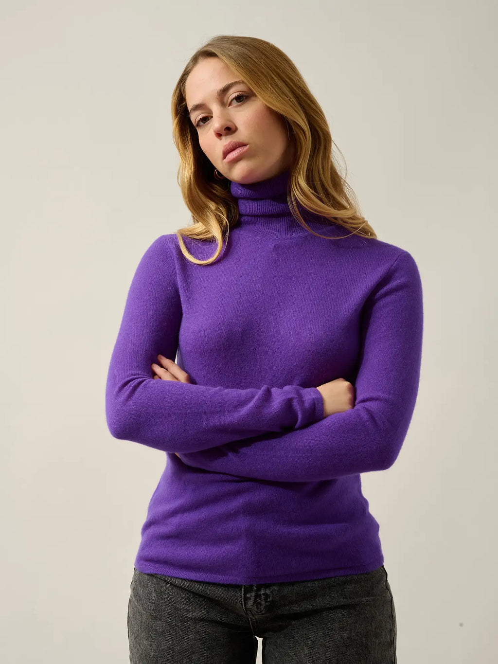 BISE pull col roulé ultraviolet