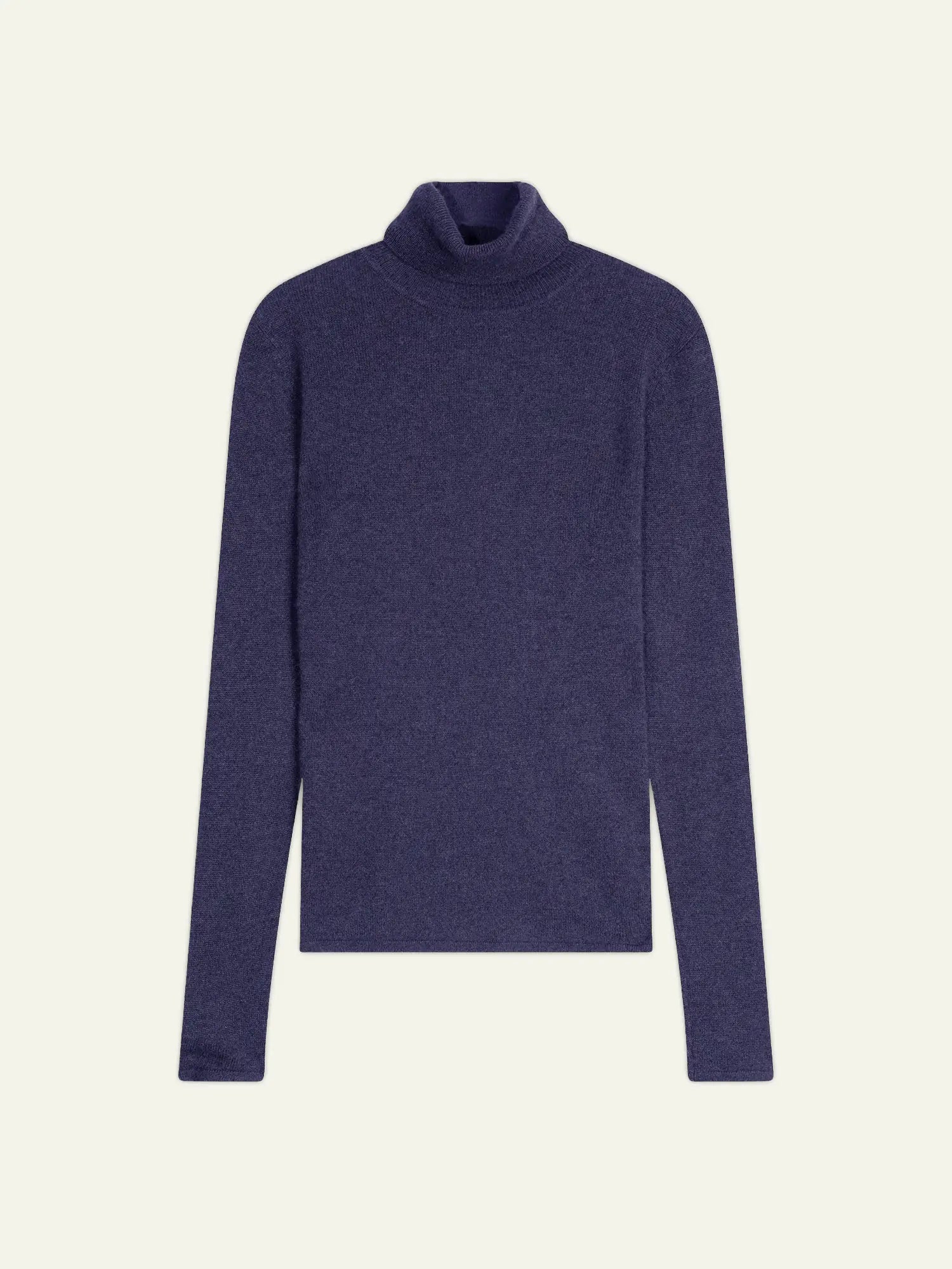 BISE Pullover Rollkragen Violett Grau meliert
