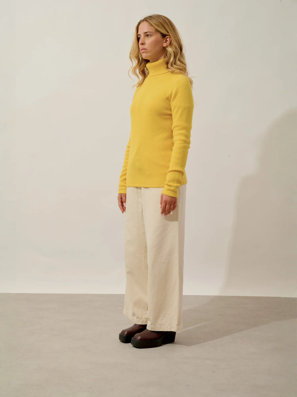 TED Pullover Rollkragen 4-fädig Zitrone