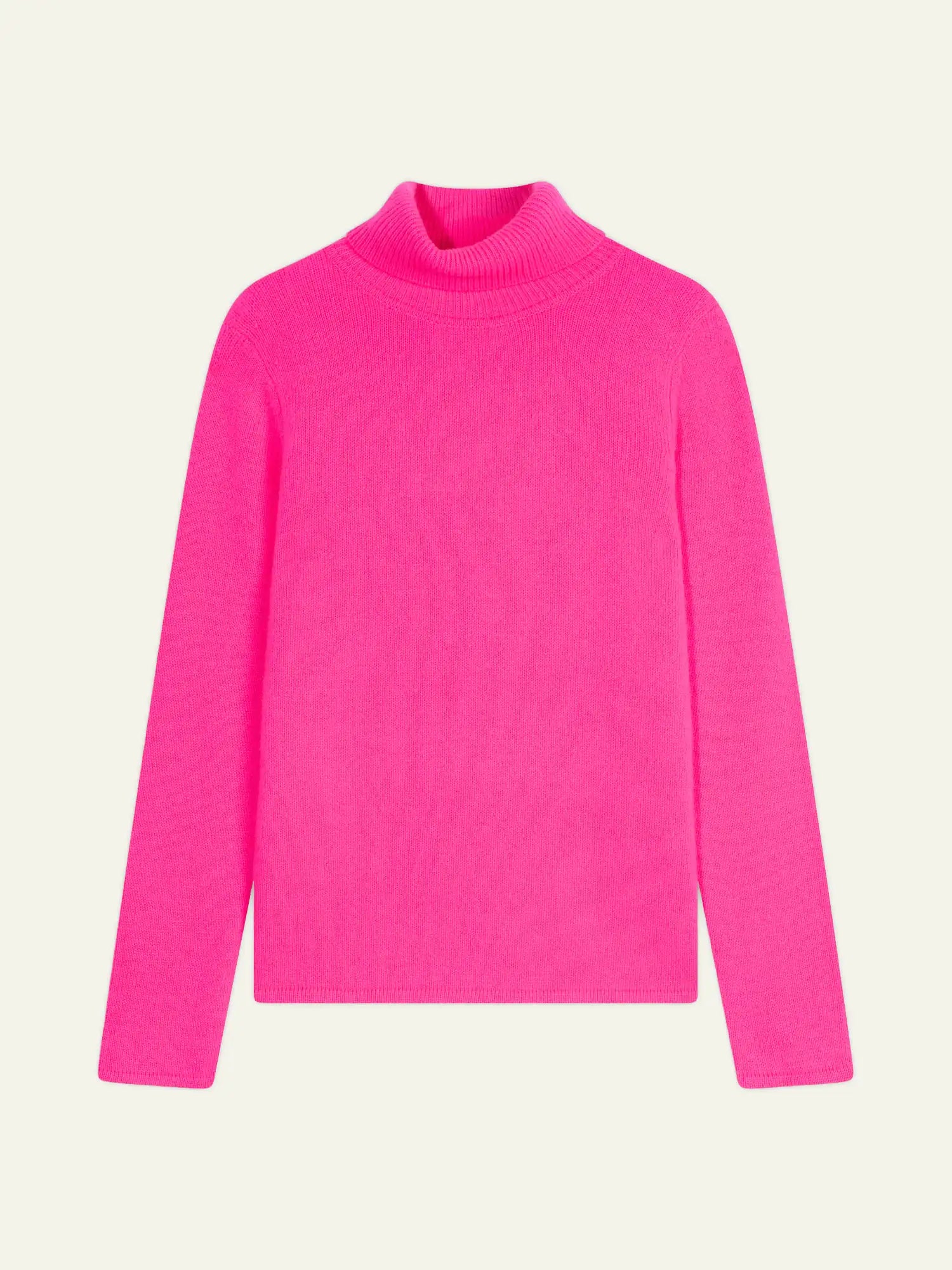 TED pullover rollkragen 4-fädig flamant rosa neon