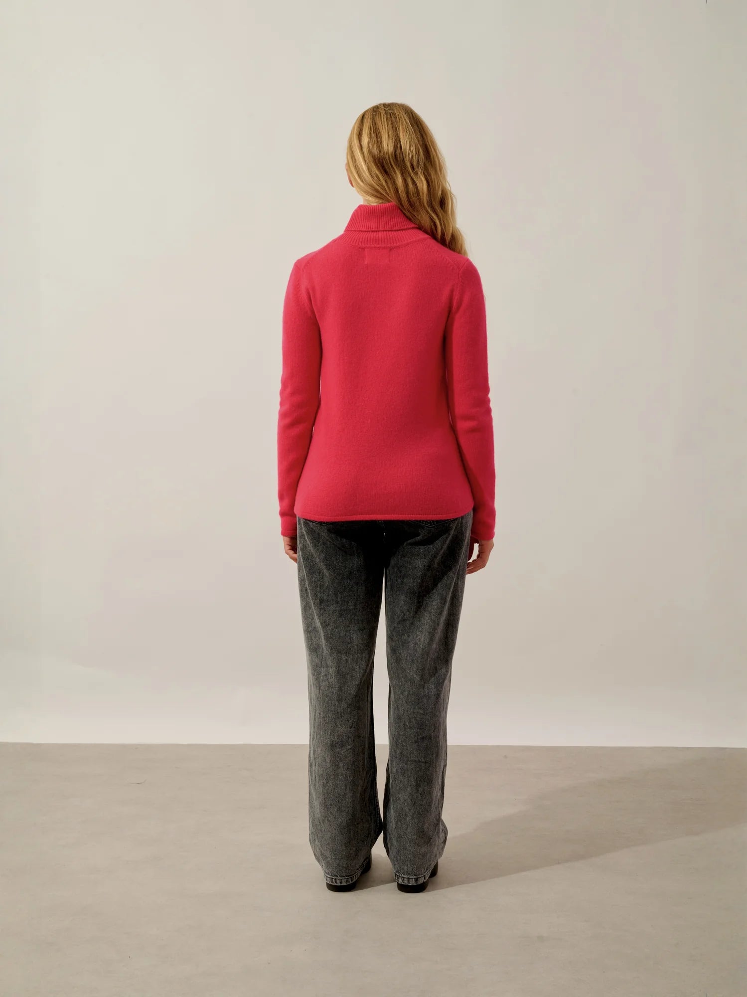 TED pullover rollkragen 4-fädig rot magenta