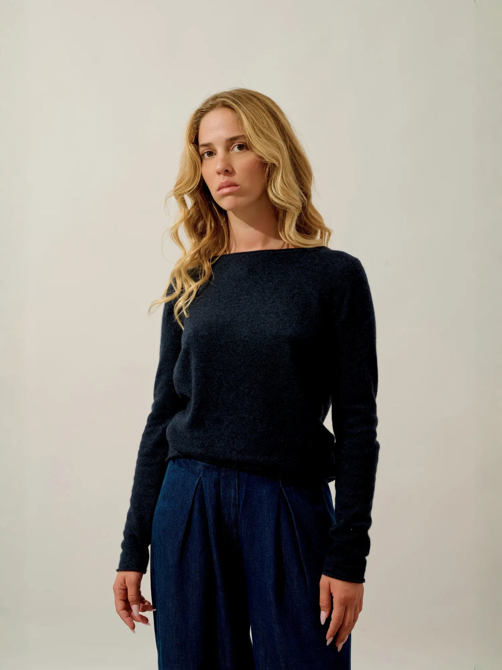 CRIOU pullover u-boot-ausschnitt caviar
