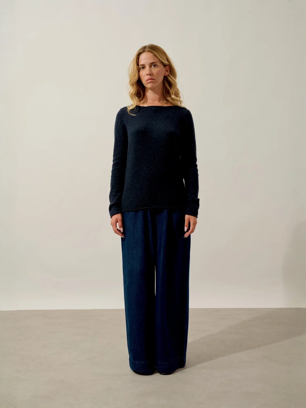 CRIOU pullover u-boot-ausschnitt caviar