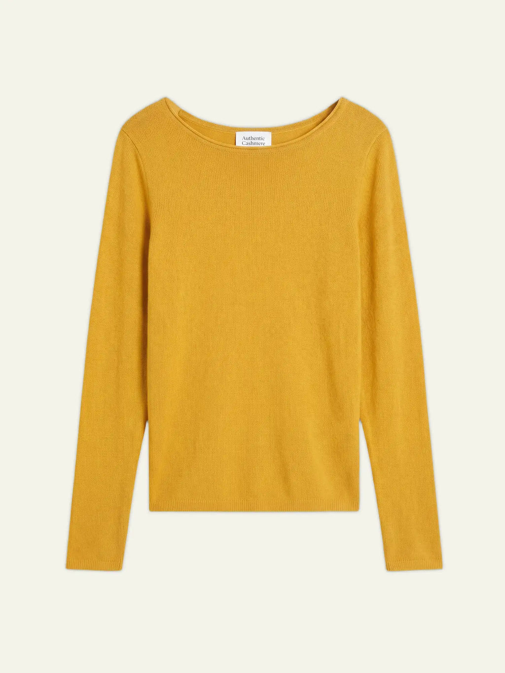 CRIOU Pullover U-Boot-Ausschnitt Zitrone