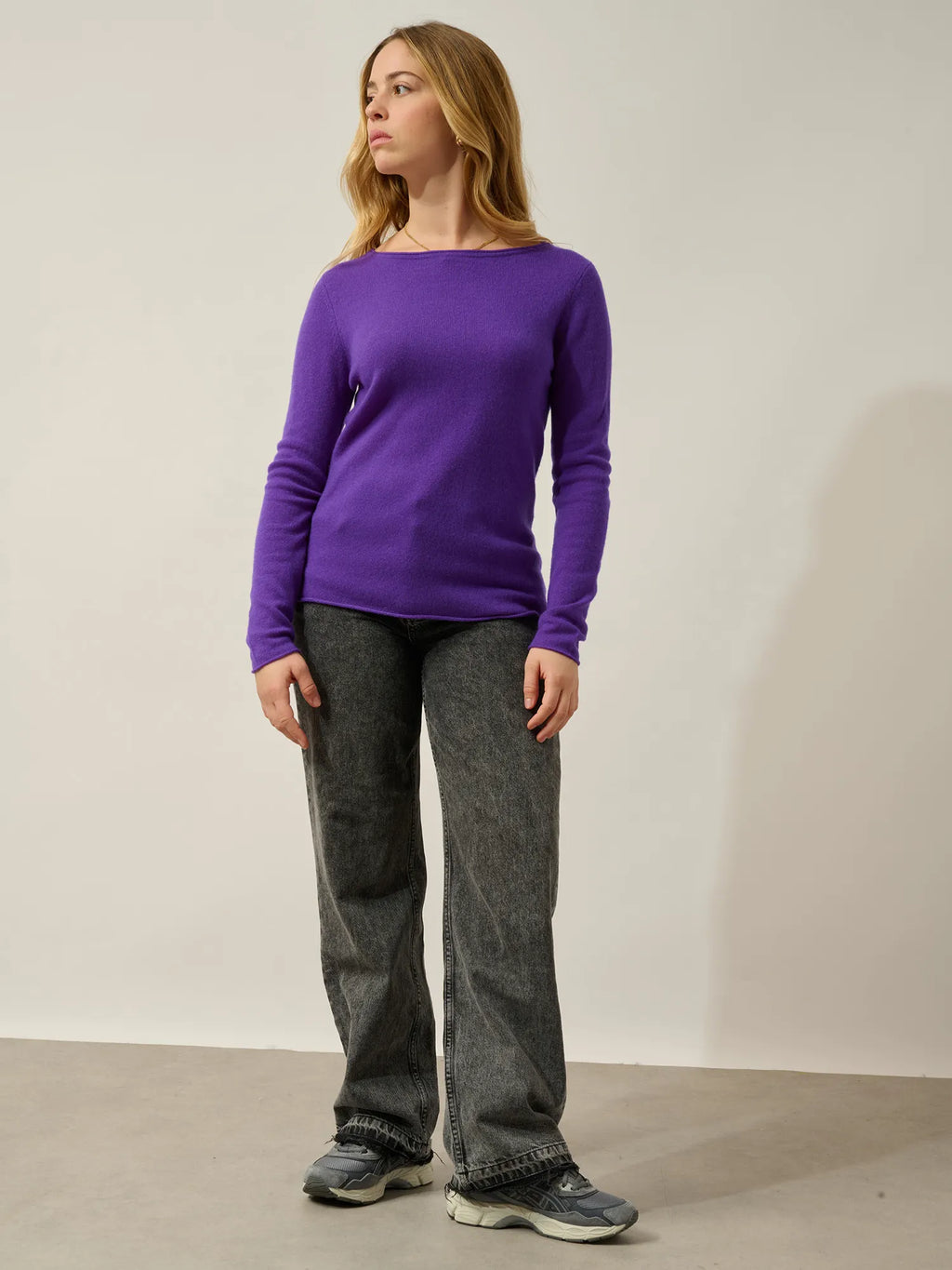 CRIOU sweater boat neck ultra violet
