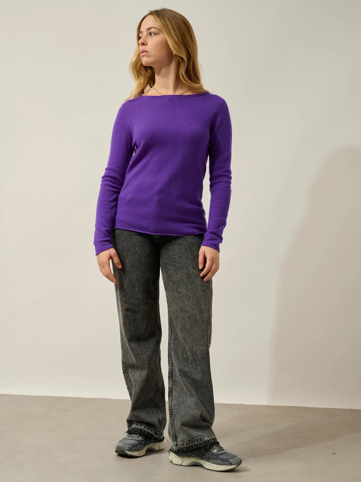 CRIOU sweater boat neck ultra violet