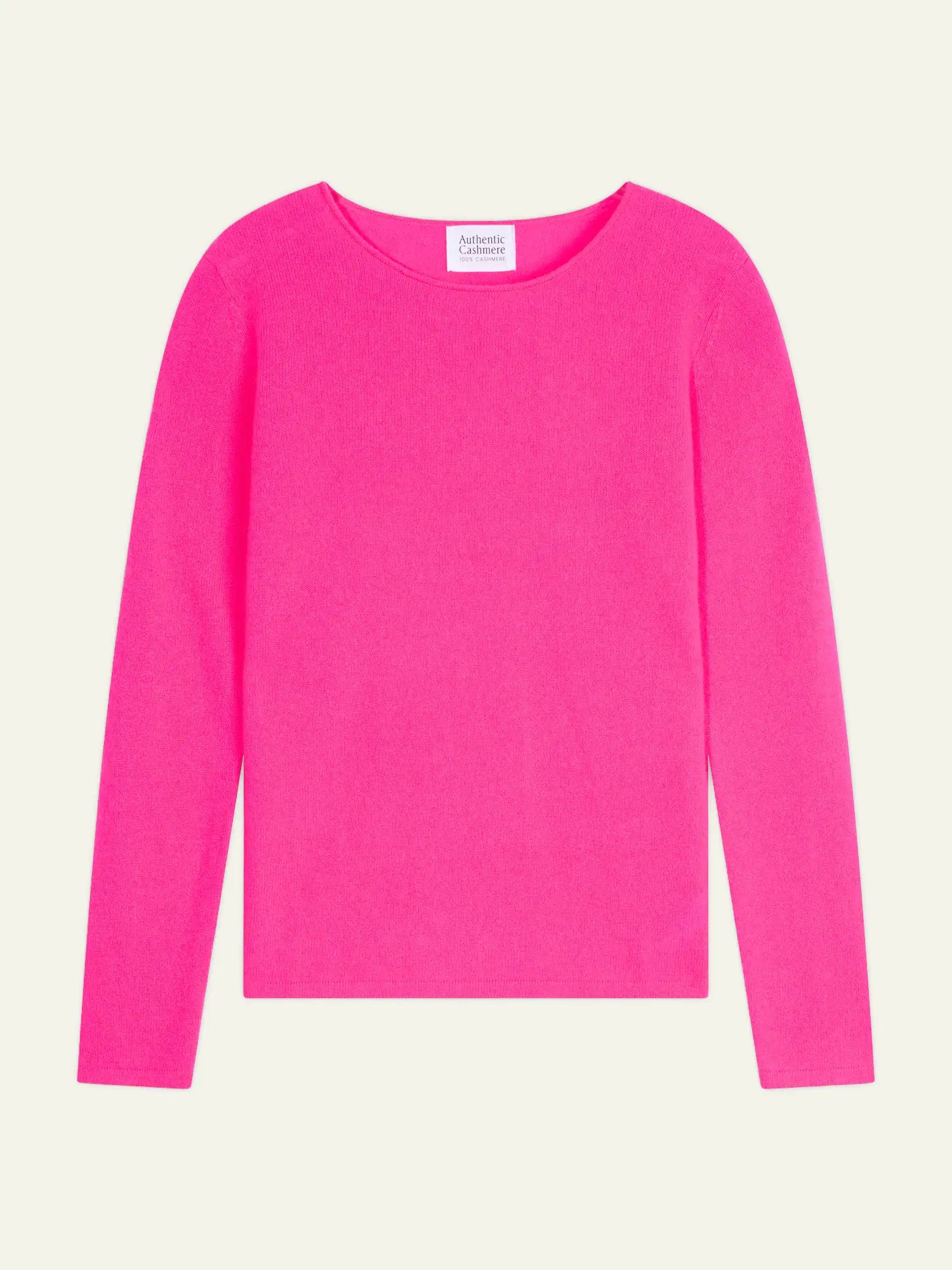 EPÉNA Sweater Crew Neck Neon Flamingo Pink