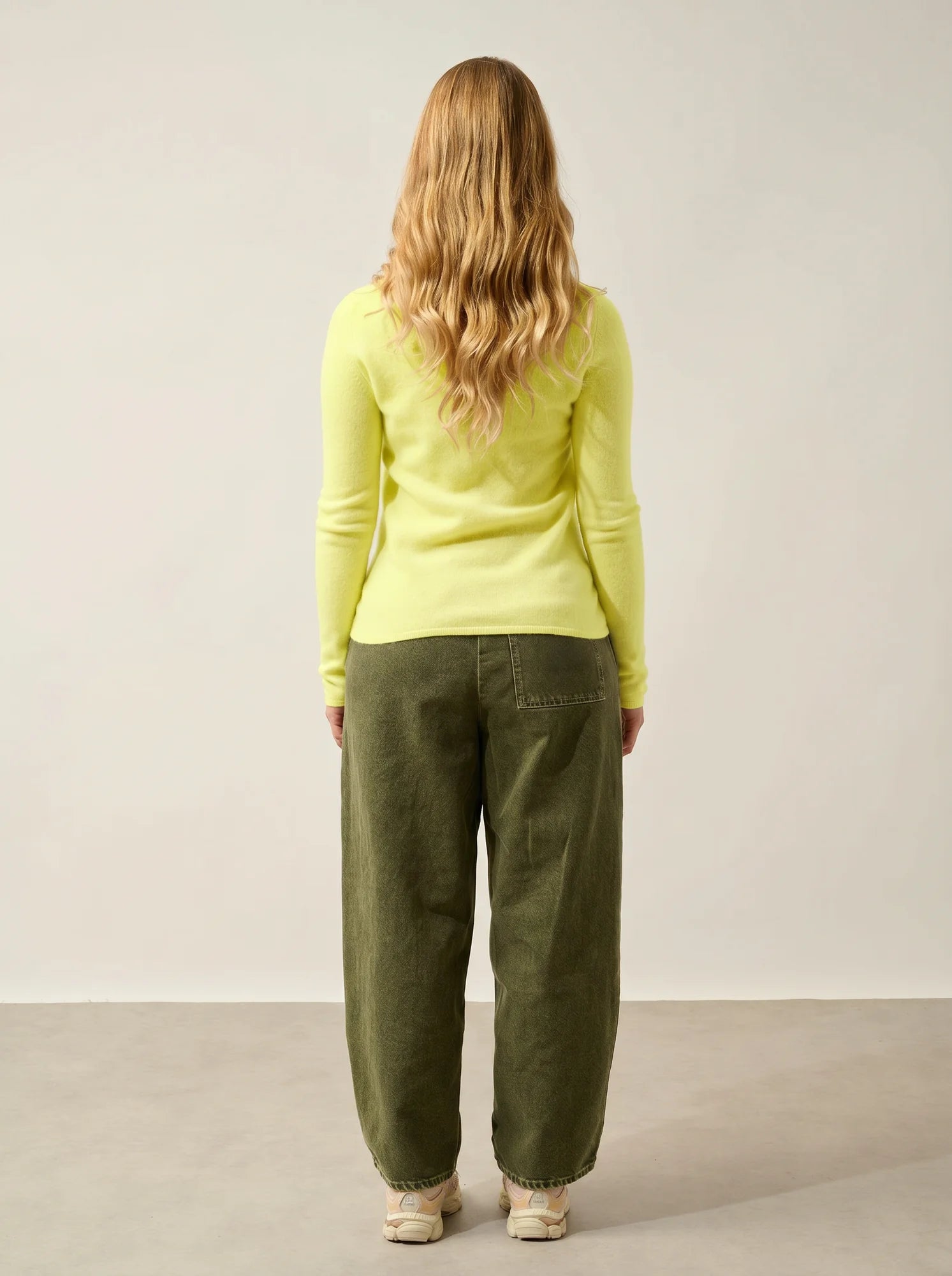 EPÉNA Pullover Rundhalsausschnitt Limonadengelb neon