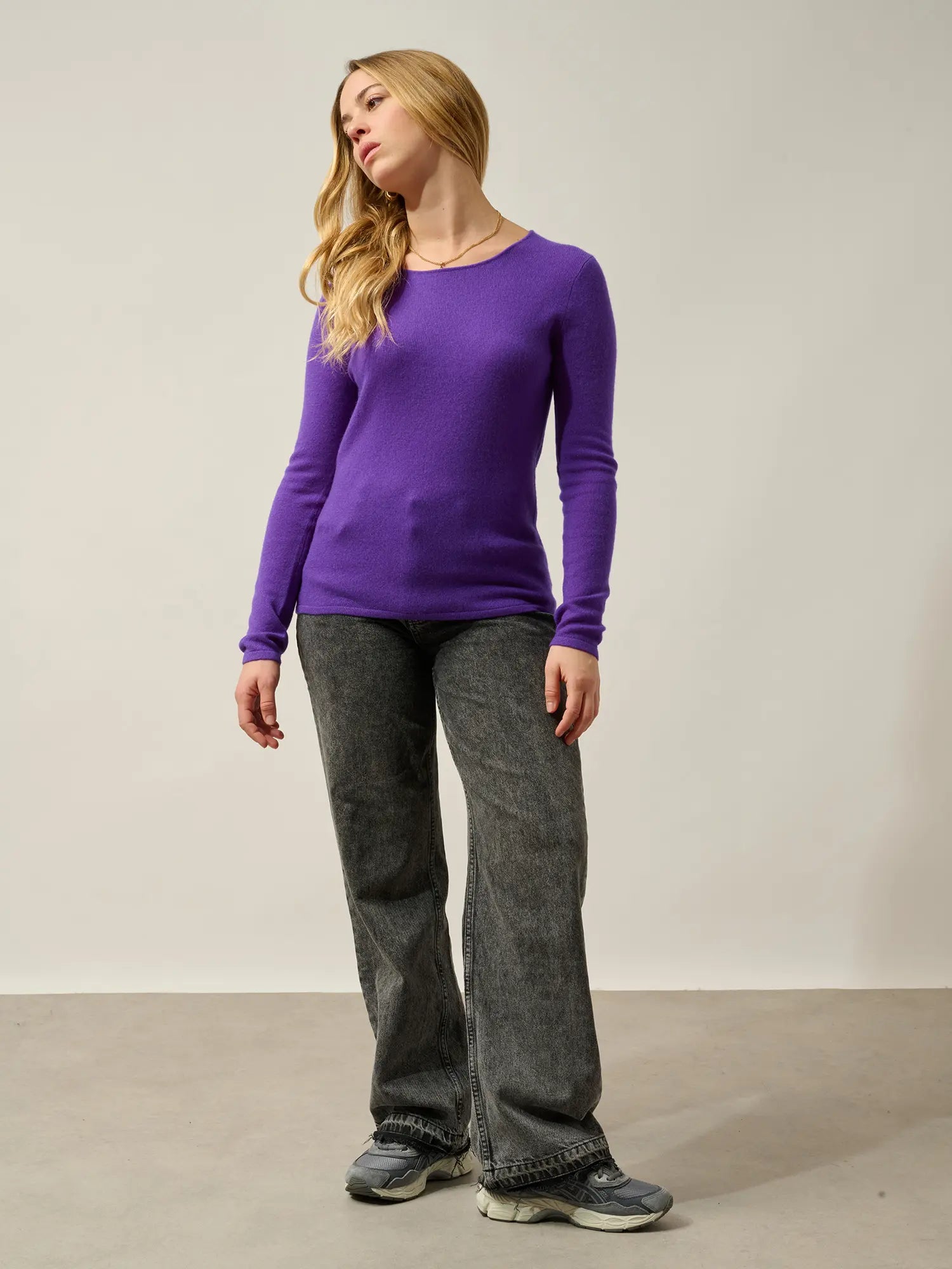 EPÉNA Pullover Rundhalsausschnitt Ultraviolett