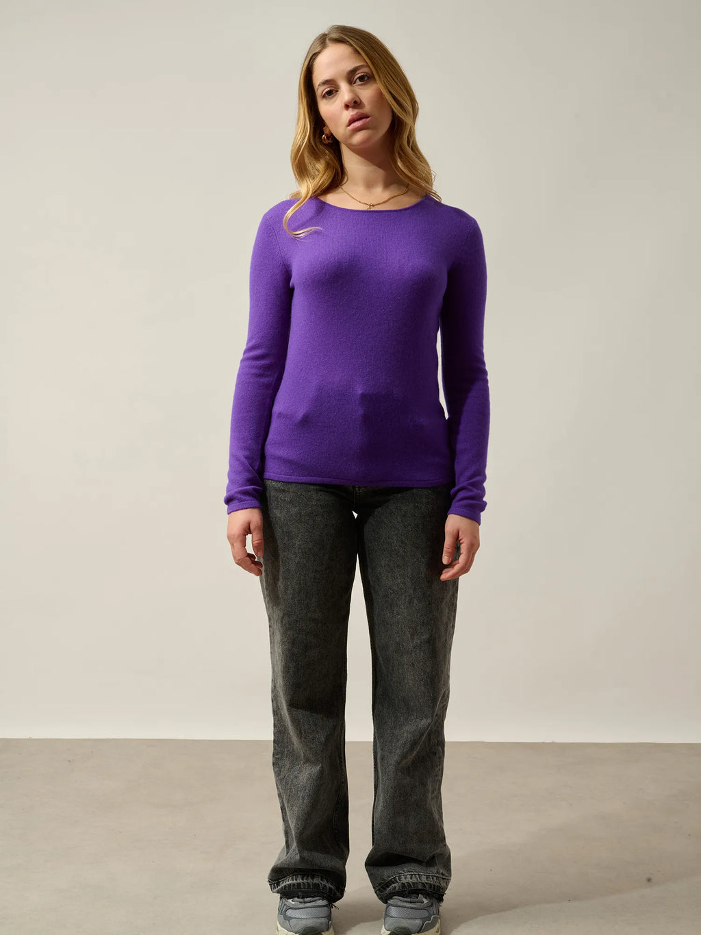 EPÉNA Pullover Rundhalsausschnitt Ultraviolett