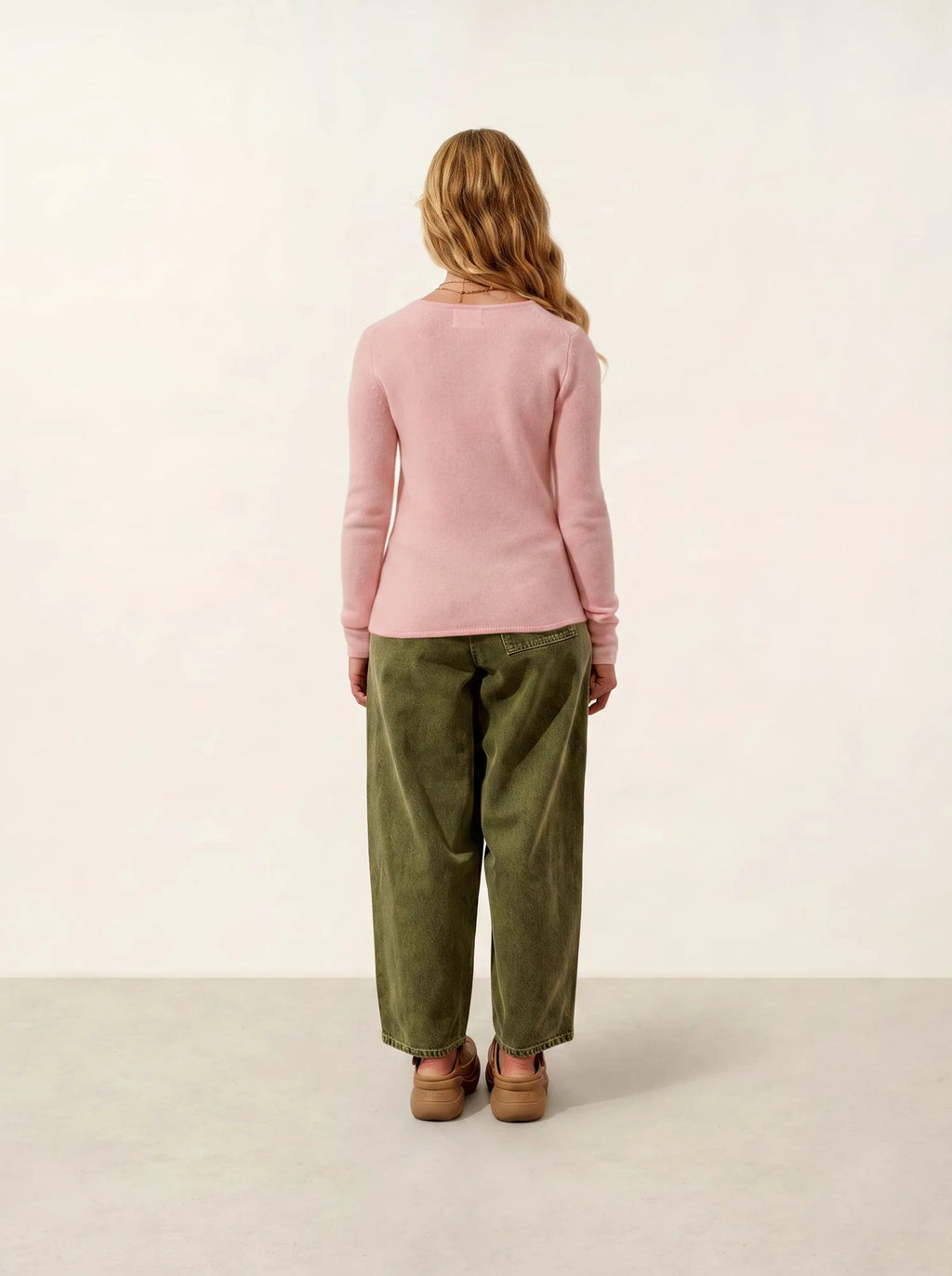 IVY pullover rundhalsausschnitt 4-fädig ballettrosa