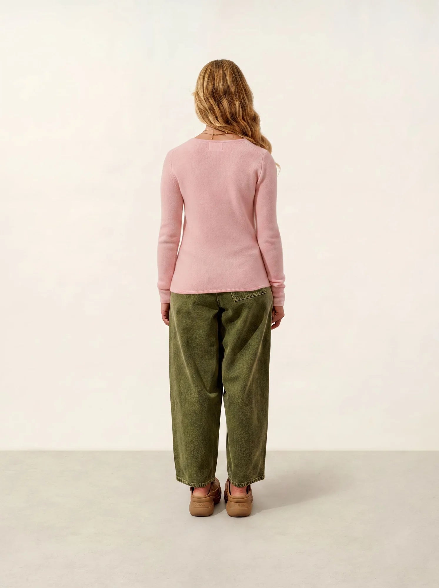IVY pullover rundhalsausschnitt 4-fädig ballettrosa